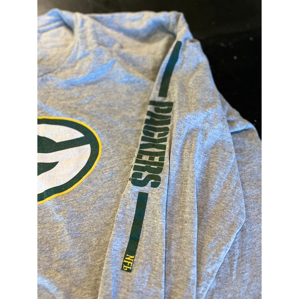 Green Bay Packers NFL Long Sleeve T Shirt Gray G Logo Football Adult‎ XLarge - Picture 6 of 7